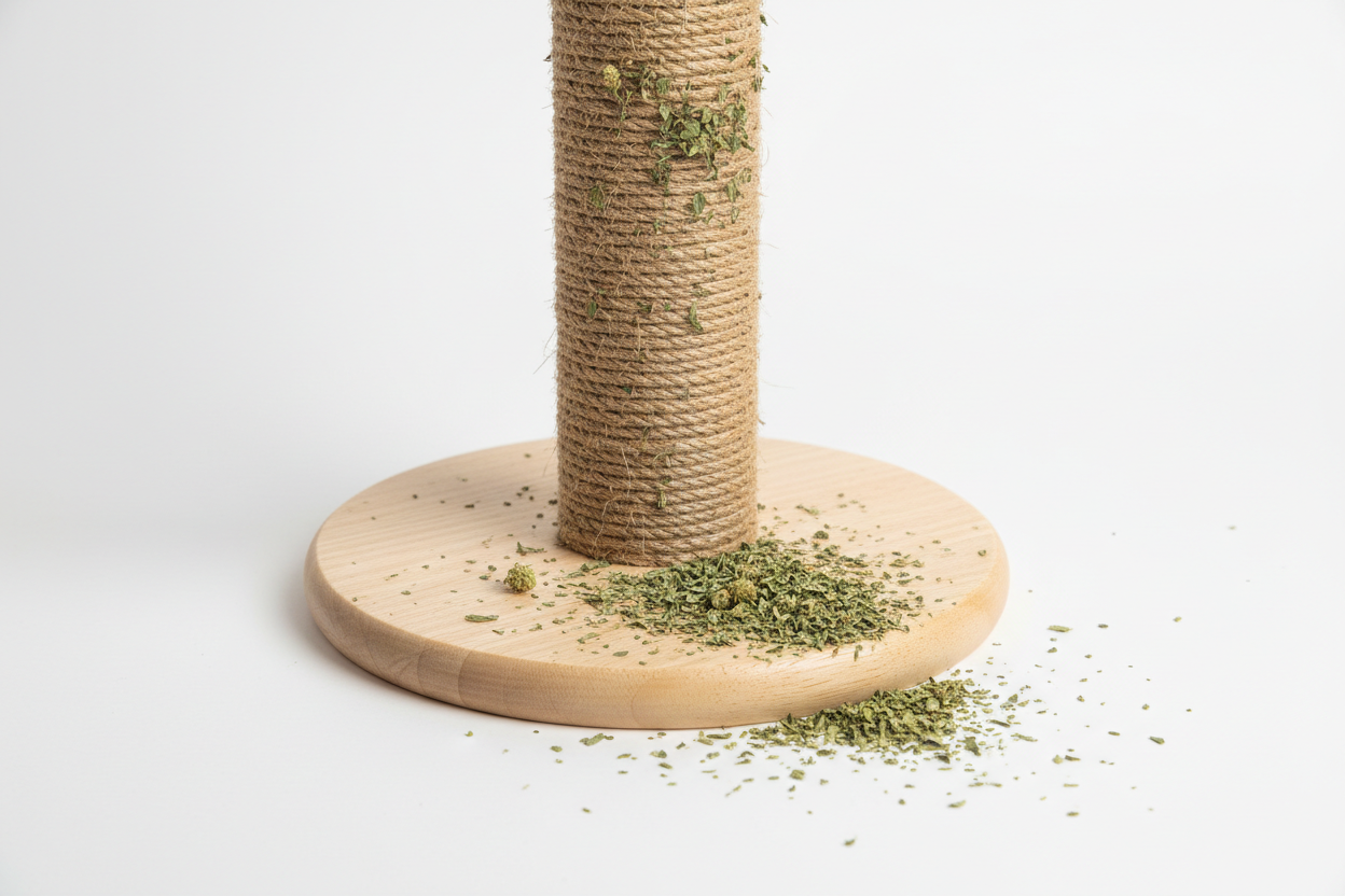 Catnip Fun Scratcher
Your cat will love this scratching post infused with catnip! Helps protect your furniture while keeping claws healthy and providing hours of playful entertainment. (make it real photo)